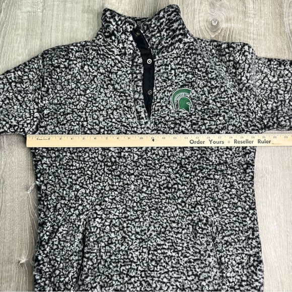 Michigan State Spartans Sherpa 1/4 zip Sweater - Picture 6 of 11